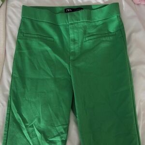 Zara Green Work Pant